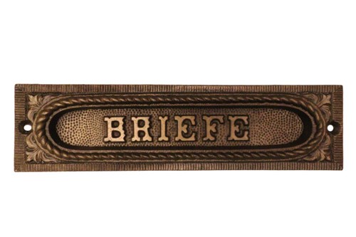 Alte briefklappe briefeinwurf - briefklappe,
