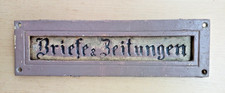 Original antike Briefklappe