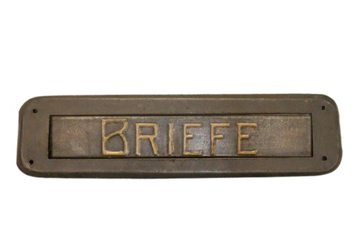 Antiker alter briefeinwurf - alter,