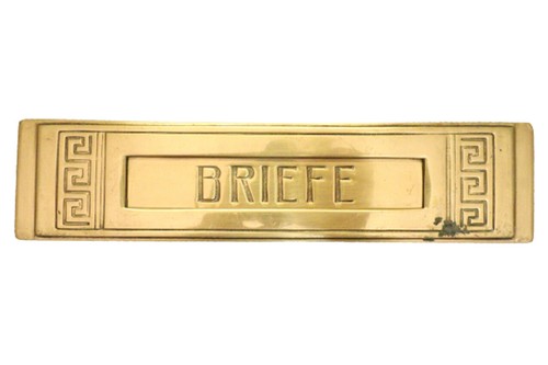 Antiker alter briefeinwurf - antiker,