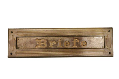 Antiker alter briefeinwurf - alter,