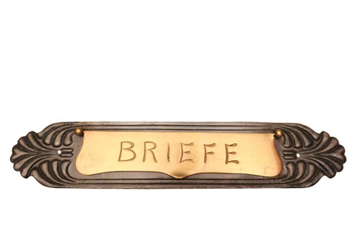Alte briefklappe briefeinwurf - alte,