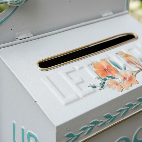 Postkasten mit relief - mit,