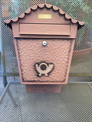 Antik briefkasten rotbraun - antik,