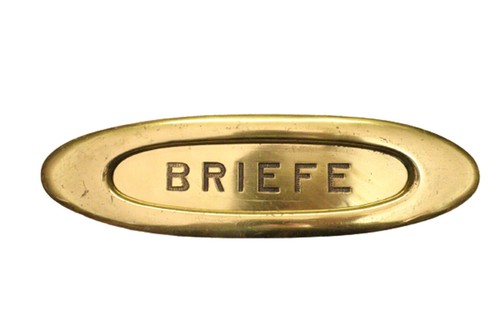Antiker alter briefeinwurf - antiker,