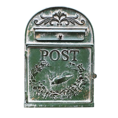 Grüner vintage briefkasten - vintage,